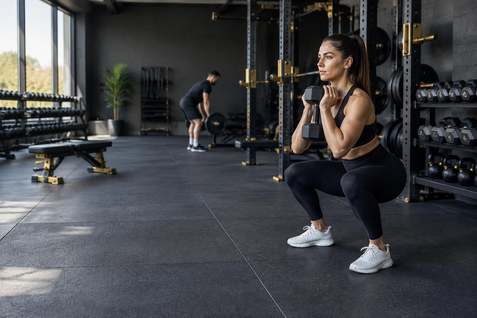 Personas entrenando en el gimnasio